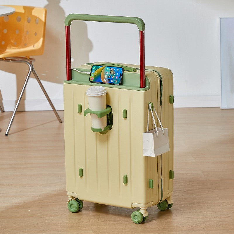COLENARASuitcase 20"24"28 Inch Large Capacity Trolley Case ABS + PC Boarding Box Cart Type Travel Bag Universal Wheel Luggage