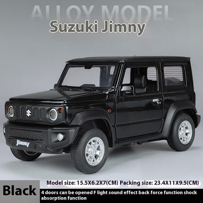 Miniaturas 1/24 Suzuki Jimny SUV Liga Off Road Modelo Diecast Puxar para Trás Brinquedo Infantil Presente Para Crianças Presente de Aniversário Para Namorado