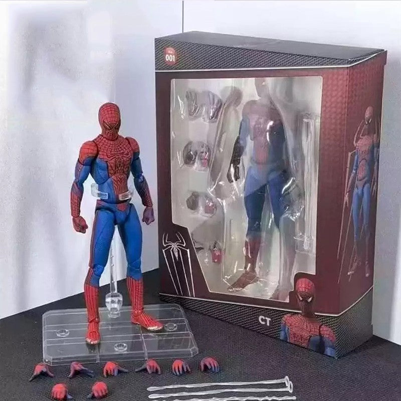 Ct Toys Homem-Aranha Mafex 185 Traje Clássico Anime Figure Ver Miles Morales 2099 Homem-Aranha Boneco de Ação Brinquedos Presente Infantil