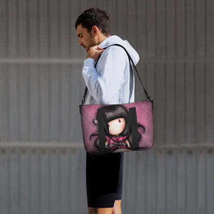 Custom Santoro Gorjuss Beach Travel Bag Large Capacity Tote Bags for Gym Yoga Women Shopping Duffle Shoulder Bag