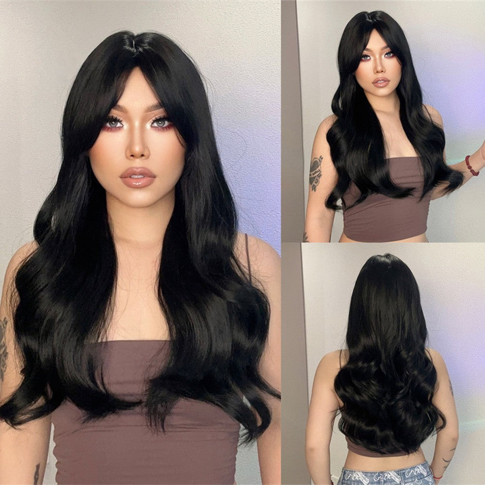 Red Synthetic Wigs Long Body Wavy Wig Natural Hairline Daily Red Hair Heat Resistant Fiber Smooth Party Cosplay Wig