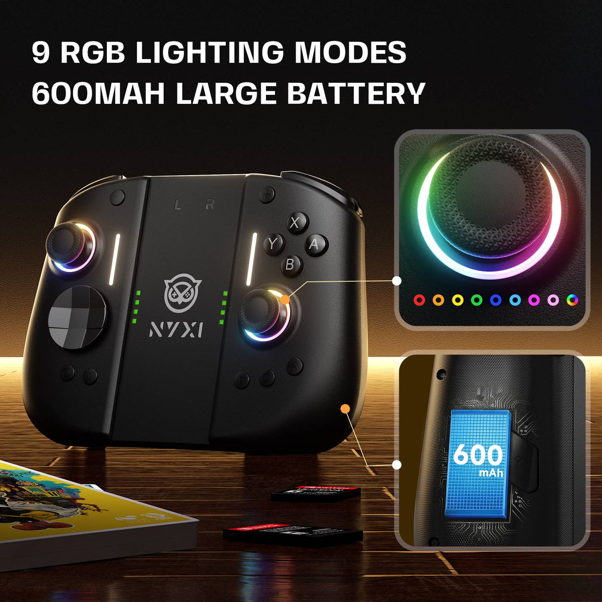 NYXI Hyperion 3 Wireless JoyPad for Switch 2 + Carrying Case + 4-in-1 RGB Charger