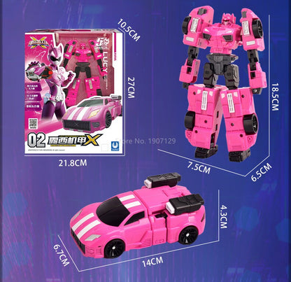 Mini Force Super Dinosaur Power Transformation Robot Toys Action Figures MiniForce X Simulation Car Deformation Airplane Toy