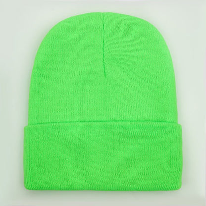 Touca Sólida Unissex Outono Inverno, Mistura de Lã, Macia e Quente, Boné de Tricô Masculino Feminino, Gorro, Toucas de Esqui, 24 Cores