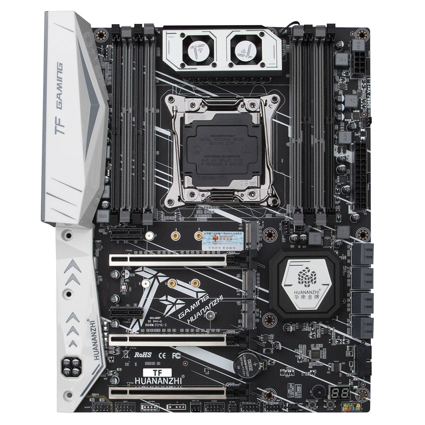Placa-mãe HUANANZHI X99 TF LGA 2011-3 XEON X99 com suporte para Intel E5 2666 2678 2696 v3 v4 DDR3 DDR4 memória RECC NÃO-ECC NVME