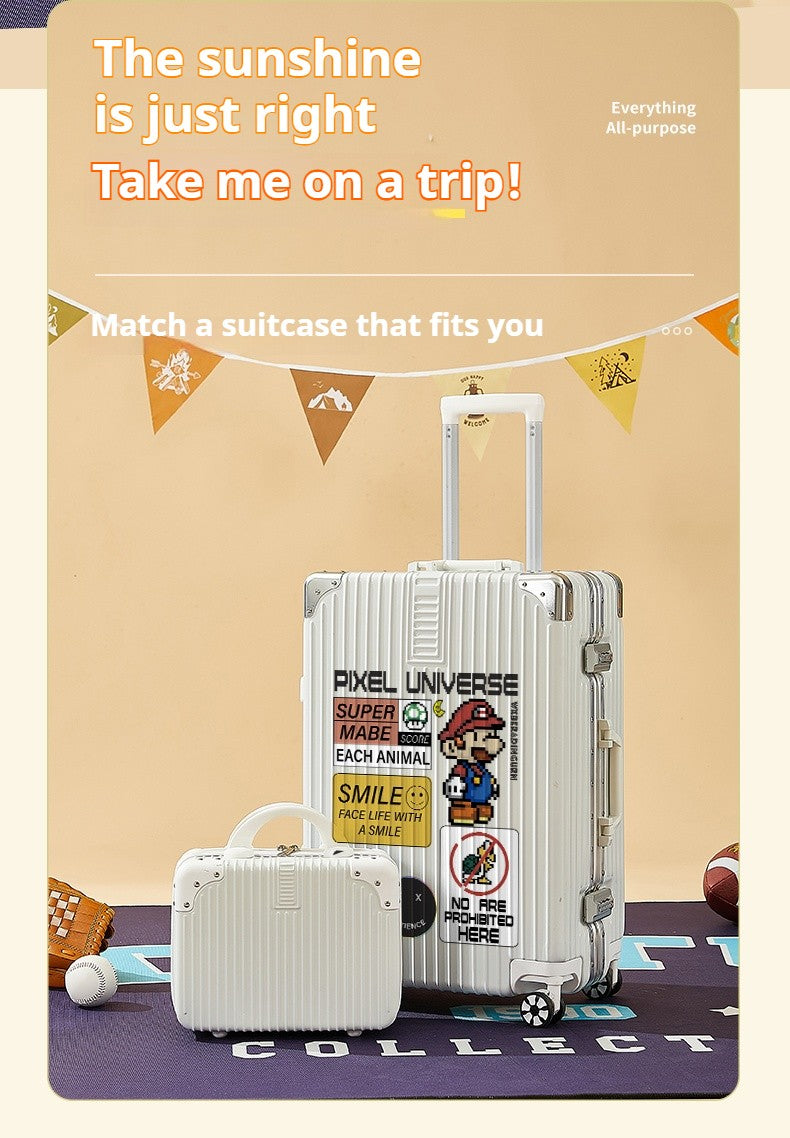 2025 New Large-capacity Suitcase 20/22/24/26/28-inch Cart Box Travel Boarding Case Portable Trolley Suitcase Roller Suitcase