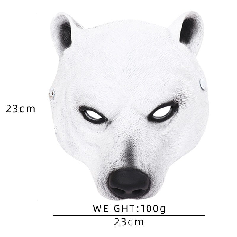 Halloween Animal Mask Collection PU Foam Realistic Animal Mask Carnival Masquerade Party Game Cosplay Props Costume Accessories