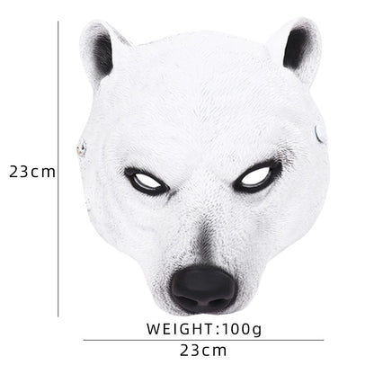 Halloween Animal Mask Collection PU Foam Realistic Animal Mask Carnival Masquerade Party Game Cosplay Props Costume Accessories