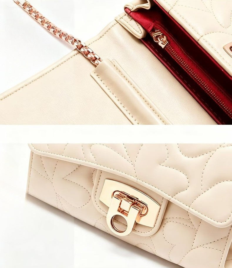 Women's Fashionable Casual Embroidered Butterfly Pattern Shoulder/crossbody Chain Small Square Bag, Mini Clutch