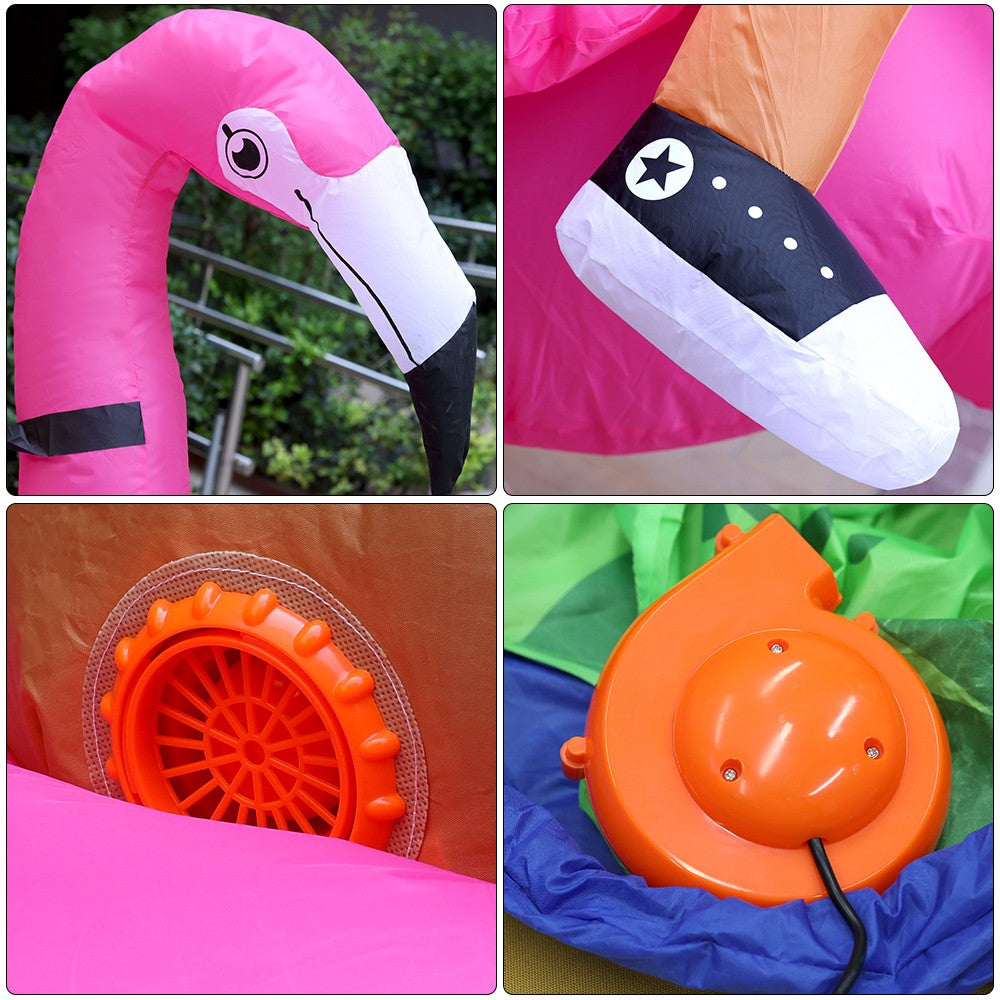 Flamingo Adult Inflatable Suit, Funny Party Costume, Halloween/Christmas/Themed Cosplay, Suitable for Heights of 150-190cm