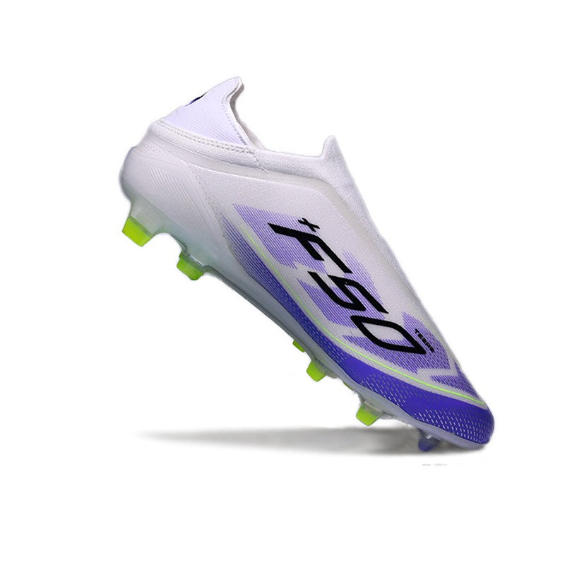 SLIP-ON Mens Soccer Shoes Non-Slip Turf Soccer Cleats for Youth  Without-Lace TF/FG Training Football Boots Chuteira Campo 35-45