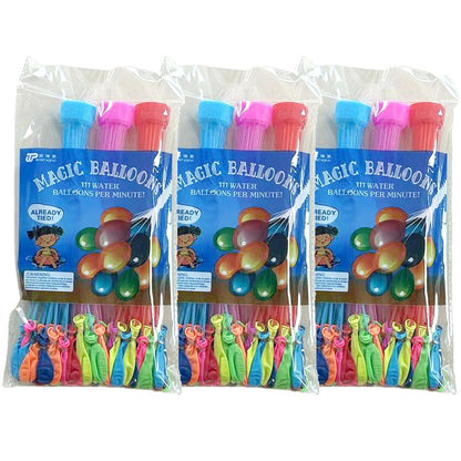 111/222/333Pcs Water Balloons Rapid Injection Funny Summer Outdoor Water Balloon Bombs For Kids and Adults Beach Water Fight Toy