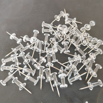 100/500 Pcs Push Pins Transparent Thumb Tacks Home Office School Craft Projects Cork Board Photo Wall Bulletin