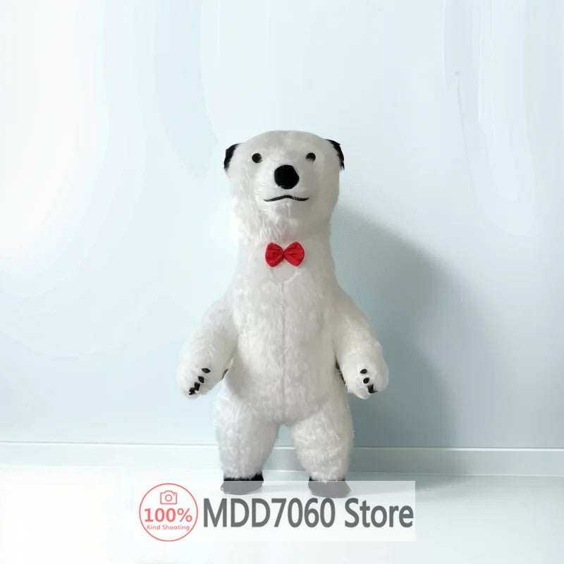 Giant Panda Inflatable Costume Street Funny Polar Bear Mascot Costume Party Role Playing Plush Inflatable Mascot Costume
