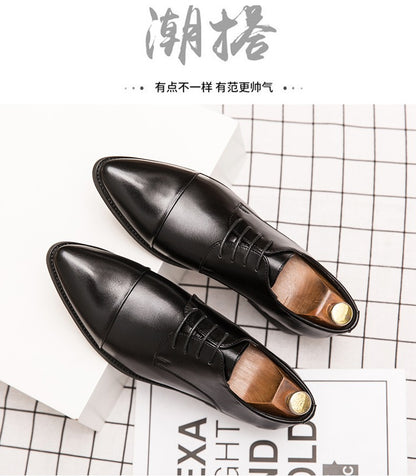 Classic Oxford Leather Shoes For Men Casual Business Wedding Shoes High Quality Men's Dress Formal Social Leather Shoes Male