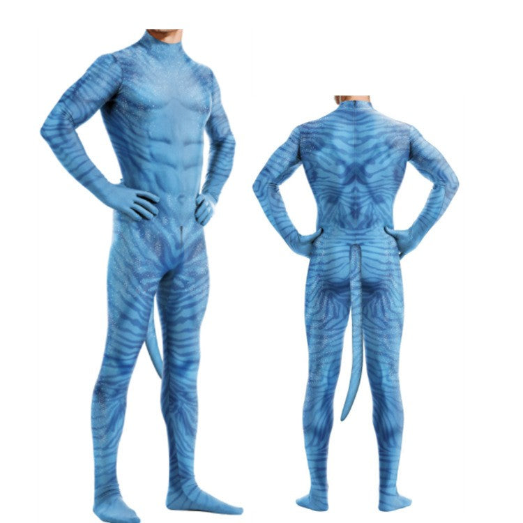 Avatar The Way of Water Cosplay Costume Tail Bodysuit Alien Halloween Birthday Theme Party Role Playing Outfit Adult Women Men