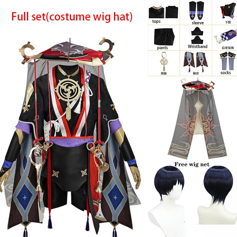 Scaramouche Cosplay Costume Balladeer Full Set Scaramouche Outfits for Comic Con