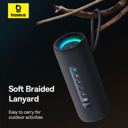 Baseus AeQur 30 Air Alto-falante Portátil Sem Fio Bluetooth 5.3 Emparelhamento TWS Display Digital 15H Reprodução de Áudio Caixa de Som para Acampamento IPX5