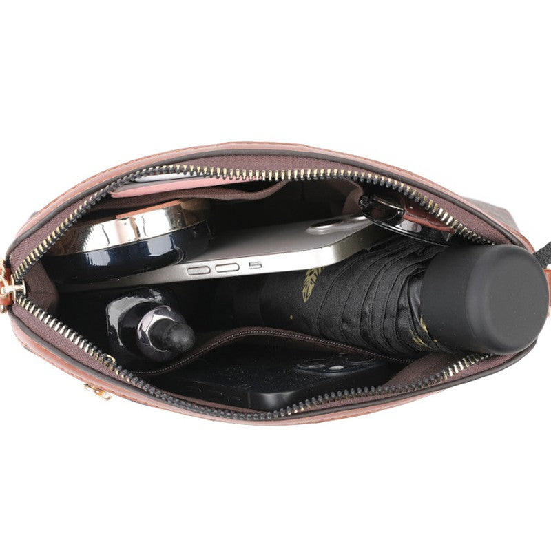 High Quality PU Leather Shoulder Bags Women Small Crossbody Bag Luxury Handbag Lady Messenger Bag Simple Shell Phone Satchels