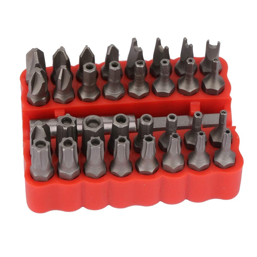 Kit de Chaves de Fenda 33 em 1, Conjunto de Ferramentas Essenciais para Casa, Kit de Bits para Chave de Fenda Elétrica, Ferramenta de Reparo de Chaves de Fenda