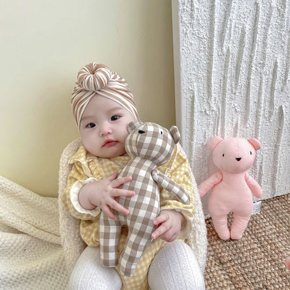 2024 New Little Bear Cloth Art Doll Cute and Creative Cloth Doll Doll Doll Adorable Baby Comfort Toy