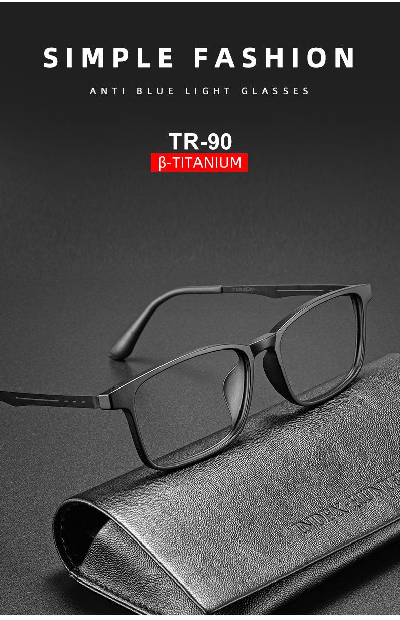 KANSEPT High Quality UltraLight Pure Titanium Anti Blue Reading Glasses Myopia Hyperopia Optical Glasses Prescription Eyewear