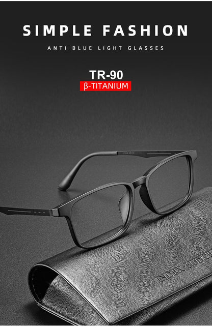 KANSEPT High Quality UltraLight Pure Titanium Anti Blue Reading Glasses Myopia Hyperopia Optical Glasses Prescription Eyewear