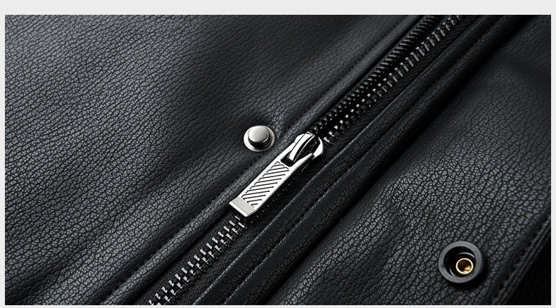 Outcoat Winter Faux Leather Jacket Detachable Golden Mink Fleece Inner Lining Top Layer Faux Deerskin One-piece Warm Men's Coat