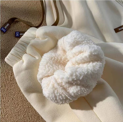 Fleece Sweatpants Women Winter Warm Casual Harem Pants Korean Fashion All Match Loose Thick Warm Trousers Female Autumn New