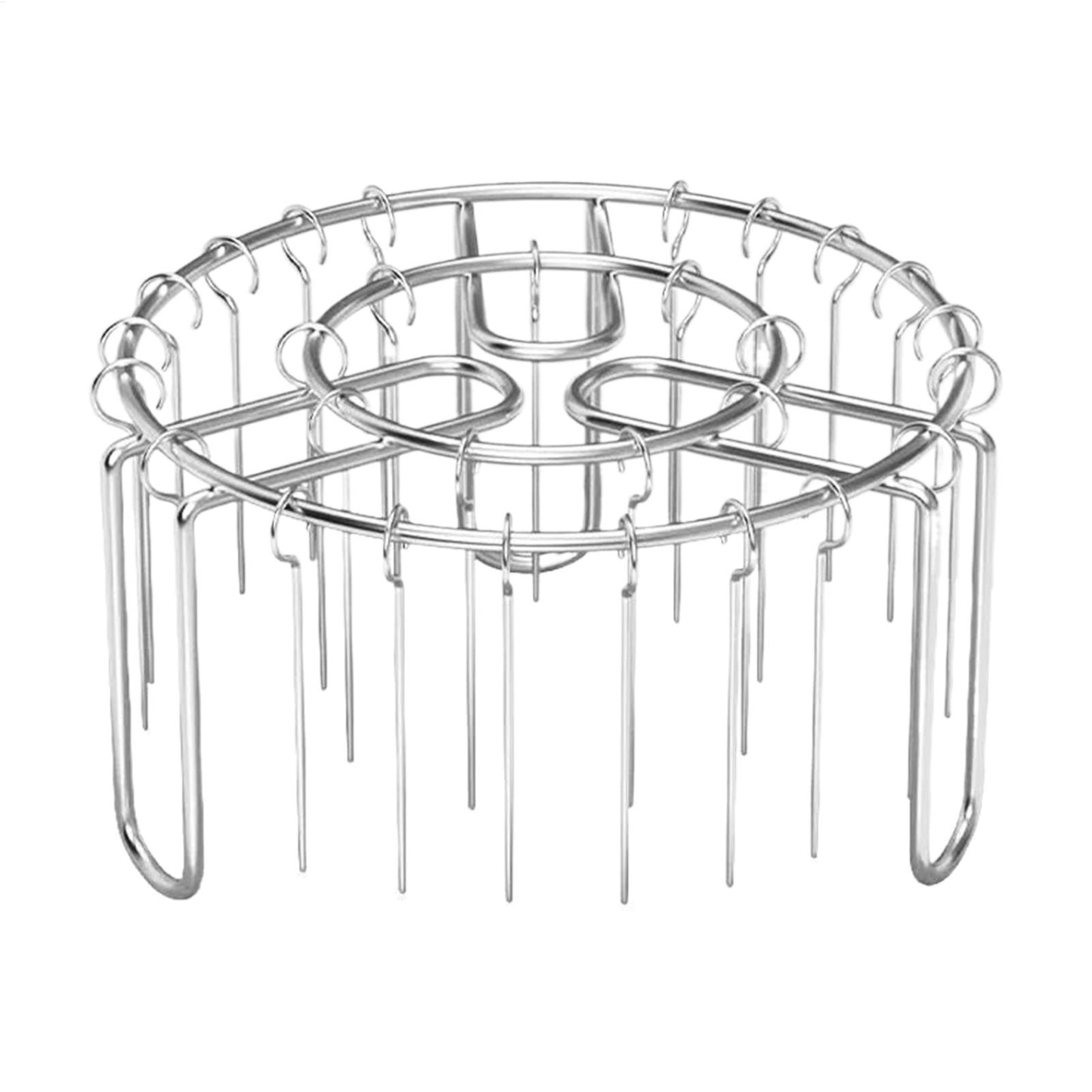 Air Fryer Grill Rack Stainless Steel Hanging Grill Skewers Non-Stick home Barbecue Kebabs Rack For Vegetable Fish Meat Shrimp