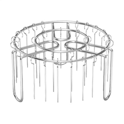 Air Fryer Grill Rack Stainless Steel Hanging Grill Skewers Non-Stick home Barbecue Kebabs Rack For Vegetable Fish Meat Shrimp