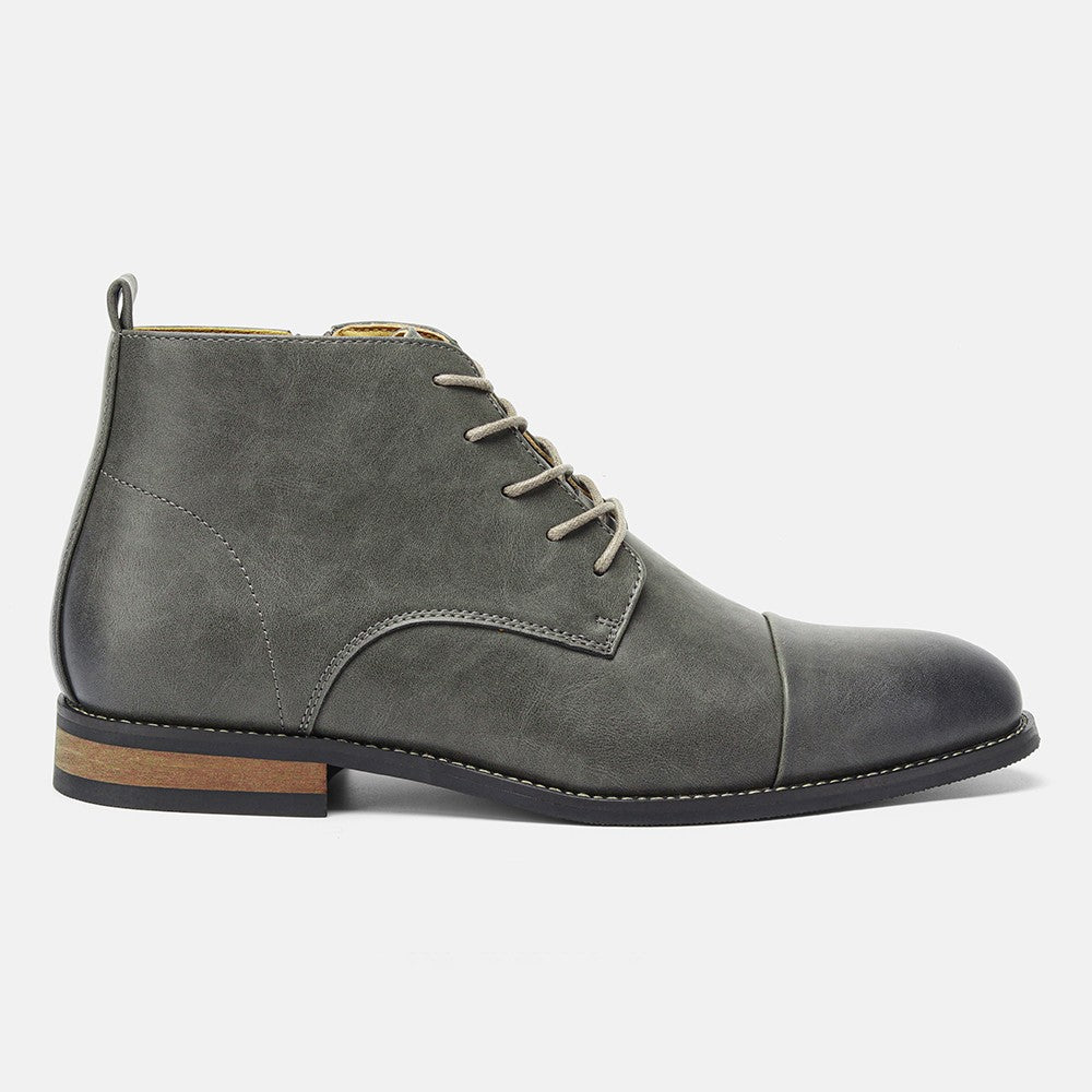 Botas Masculinas Confortáveis Moda 2025 Botas de Couro de Marca