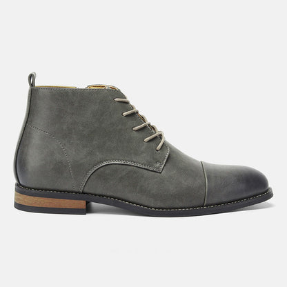 Botas Masculinas Confortáveis Moda 2025 Botas de Couro de Marca