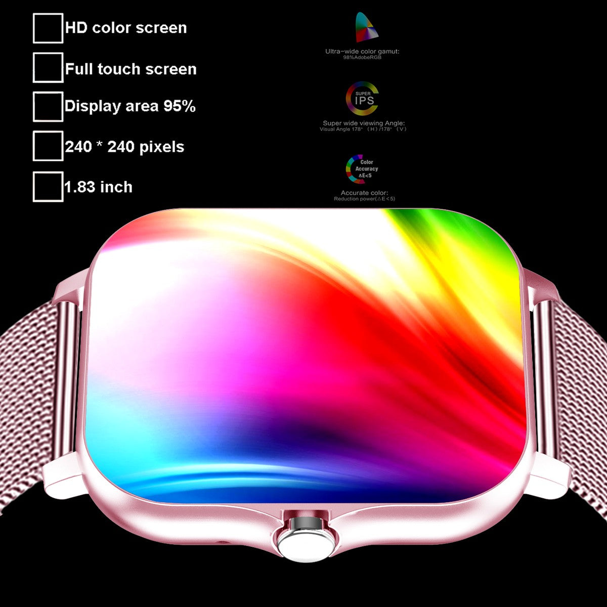 2025 New Smart Watch Men Women Gifts 1.83'' Full Touch Screen Sport Fitness Tracker Smartwatch Men BT Calls Digital smarthwhatch