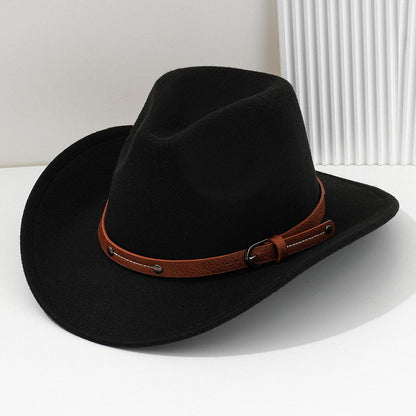 Wool Fedora Hat For Women Men Winter Autumn Fashion Church Jazz Hats Viking British Flat Brim Felt Hat Outdoor Casual Fedoras