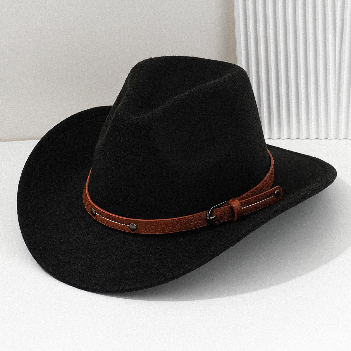 Wool Fedora Hat For Women Men Winter Autumn Fashion Church Jazz Hats Viking British Flat Brim Felt Hat Outdoor Casual Fedoras