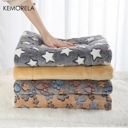 KEMORELA Tapete de Flanela para Animais de Estimação Cama de Cachorro de Inverno Cama de Cachorro Colchão de Sofá Almofada para Cães Pequenos Grandes Cobertor de Cachorro Suprimentos para Animais de Estimação