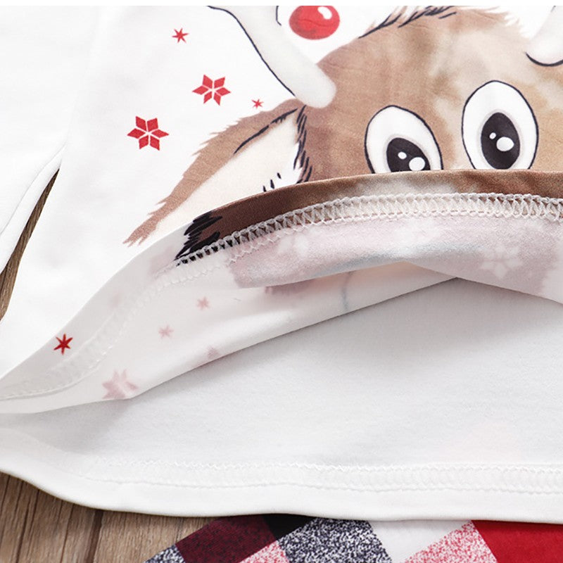 Christmas Pajamas Family Matching Outfits Sets Adult And Kids Clothes Deer Xmas Sleepwear Sets Newborn Baby Boy Girl Jumpsuit