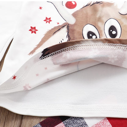 Christmas Pajamas Family Matching Outfits Sets Adult And Kids Clothes Deer Xmas Sleepwear Sets Newborn Baby Boy Girl Jumpsuit