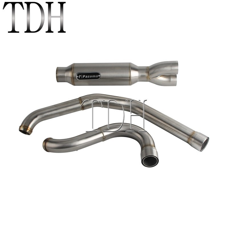17-25 SC Project Exhaust System Kit Slip On Line 2-into-1 Full Complete Muffler For Harley Touring CVO Road Street Electra Glide