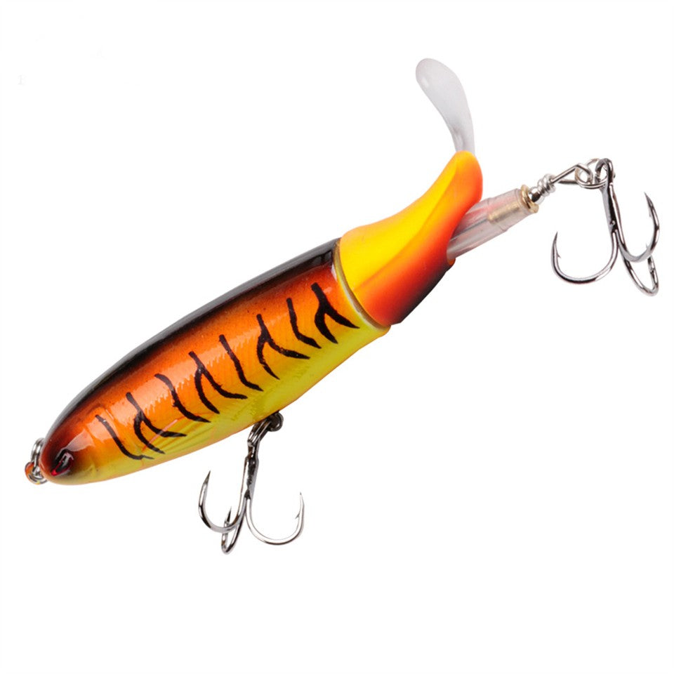 Iscas de Pesca Popper Propeller Topwater 13g Isca Artificial Hard Crankbait Wobblers Cauda Rotativa Acessórios de Pesca