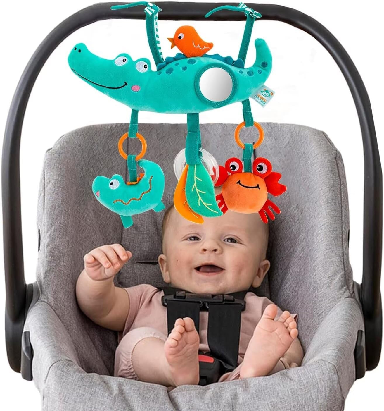 Brinquedos de Arco para Carrinho de Bebê, Brinquedo para Pendurar no Assento do Carro, Pelúcia Macia para Bebês com Som de Sinos de Vento, Bonecos para Bebês, Presente para Recém-Nascidos