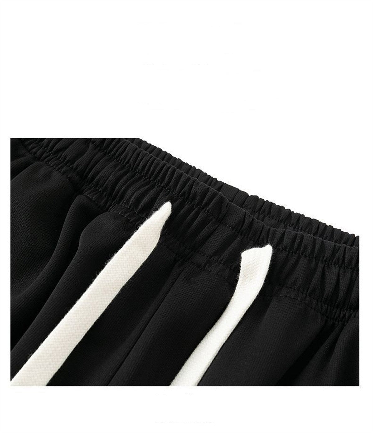 Calça Reta Preta Masculina, Calça Casual de Verão de Perna Larga Harajuku Estudantil, Calça de Rua, Moletom Cinza Descolado