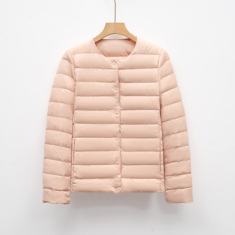 12 Colors Women Long Sleeves 90% White Duck Down Female Slim Warm Inner Ultra Lightweight Packable Ski Jacket Down Liner Jackets