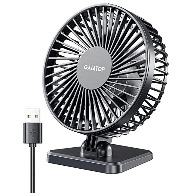 GAIATOP Mini USB Desktop Fan Portable Fan Desktop Office USB Quiet Cooling Fans Three Speed Adjustment Suitable For Home Office