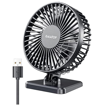 GAIATOP Mini USB Desktop Fan Portable Fan Desktop Office USB Quiet Cooling Fans Three Speed Adjustment Suitable For Home Office