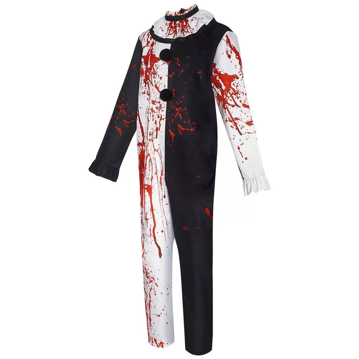 HOT Terrifierr Cosplay Costume 1 Set Female Or Male Horror Carnival Party Skin-Tight Killer Clowns Jumpsuit for HalloweenCostume