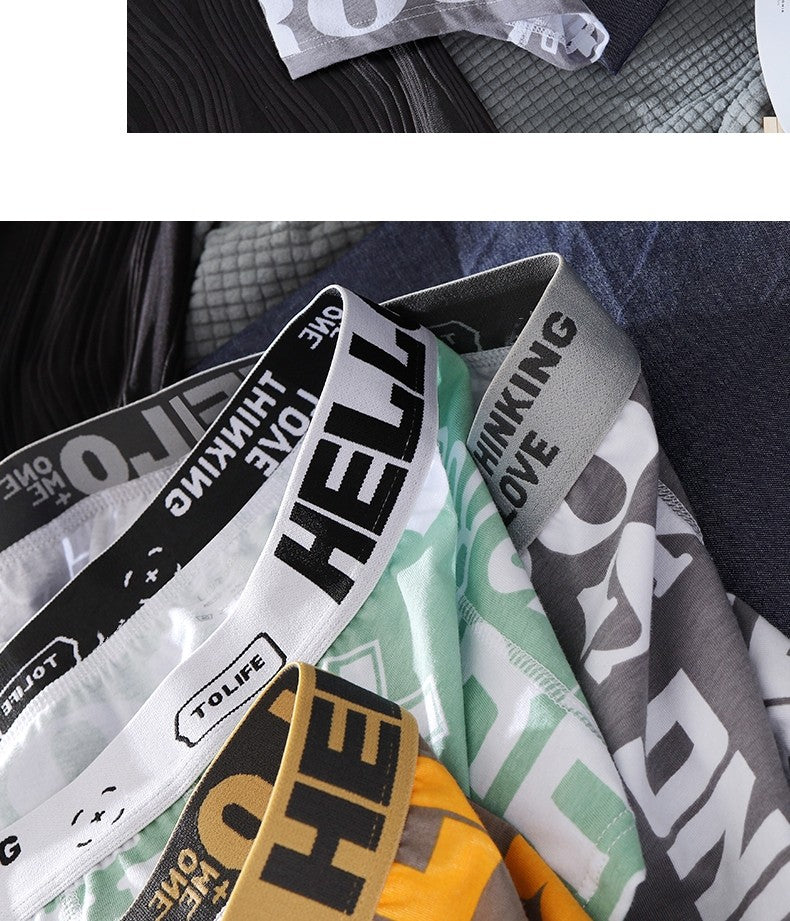 Men Underwear BoxerShorts Cotton Man Panties Male Boxers Breathable Comfortable Mens Printed Underpants Sexy cuecas calzoncillos