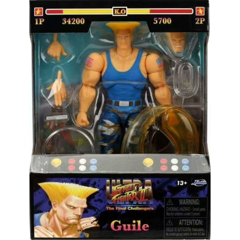 Em estoque Jada Toys Ultra Street Fighter II M.Bison Dhalsim Violent Ken RYU Guile 6" Boneco Colecionável Modelo Brinquedo Presente