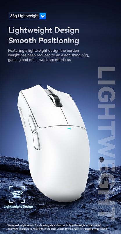 Mouse Gamer ATTACK SHARK X11 e Mouse Sem Fio X11 SE 22000 DPI, Sensor PAW3311, BT/2.4G/Com Fio, 59g Leve, 20 Milhões de Cliques